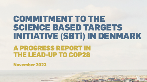 Commitment to the Science Based Targets initiative (SBTi) in Denmark
